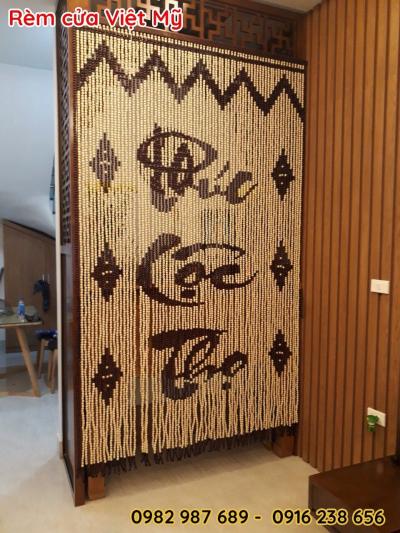 Bán mành rèm cửa hạt gỗ phòng thờ tại Đồng Tháp