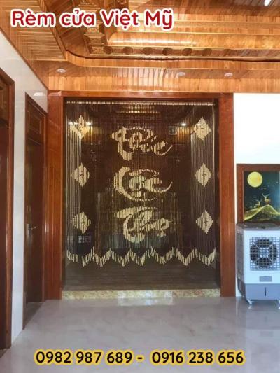 Bán mành rèm cửa hạt gỗ phòng thờ tại Hà Tĩnh