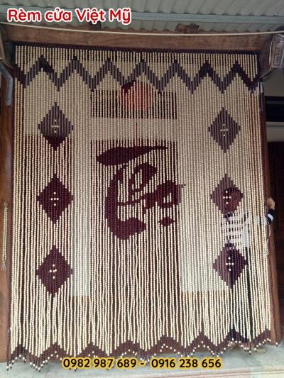 Bán mành rèm hạt gỗ phòng thờ tại Hòa Bình