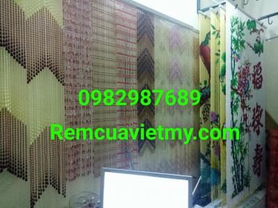 Mẫu rèm hạt nhựa pha le