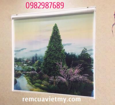 Rèm cuốn in tranh H30