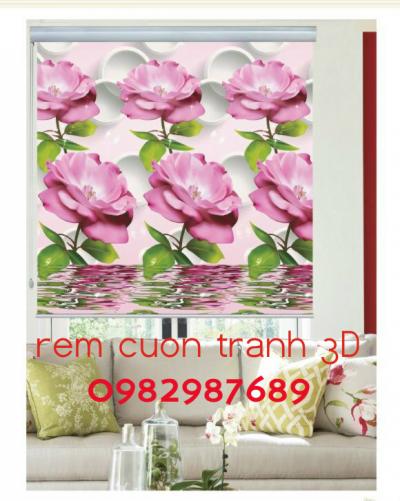 Rèm cuốn tranh 3D  T1
