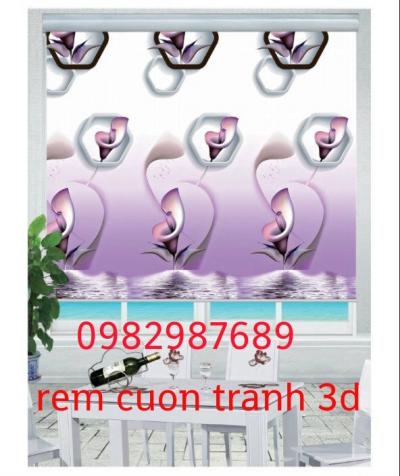 Rèm cuốn tranh 3D T3