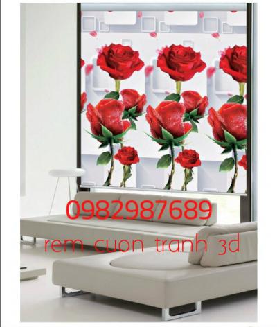 Rèm cuốn tranh 3D T6