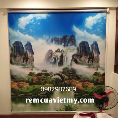 Rèm cuốn tranh G06