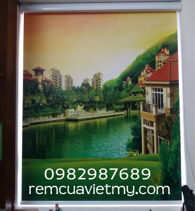 Rèm cuốn tranh PC 166