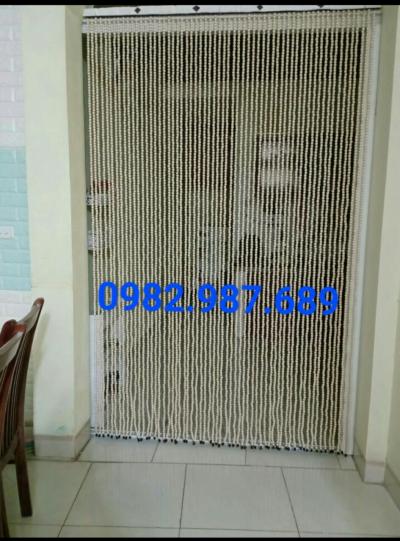 Rèm hạt gỗ bồ đề môt màu