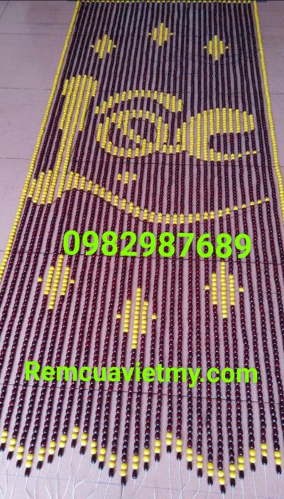 Rèm hạt gỗ chữ Lộc tại Cầu Giấy