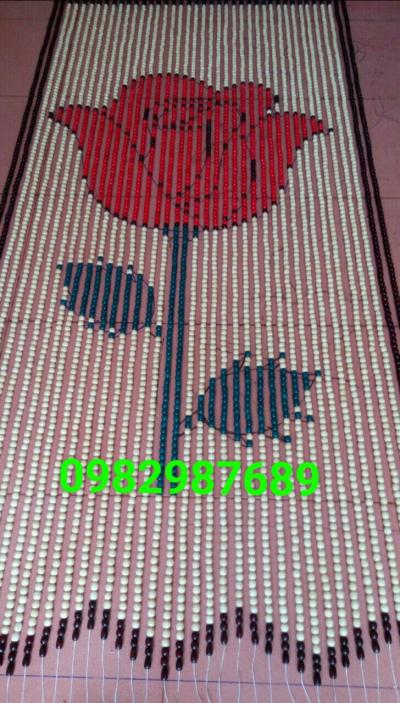 Rèm hạt gỗ Hoa Hồng tại Hà Nội