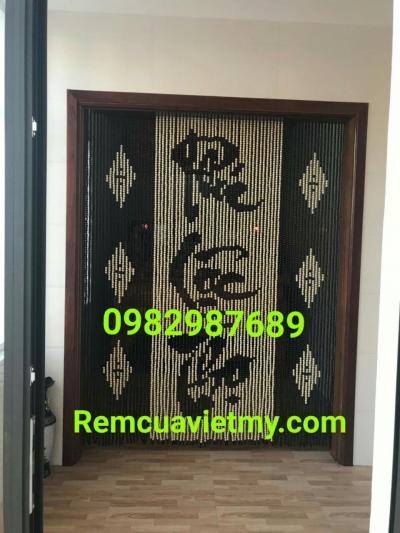 Rèm hạt gỗ phong thủy PLT tại Cầu Giấy - Hà Nội