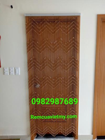 Rèm hạt nhựa Bích Châu vàng