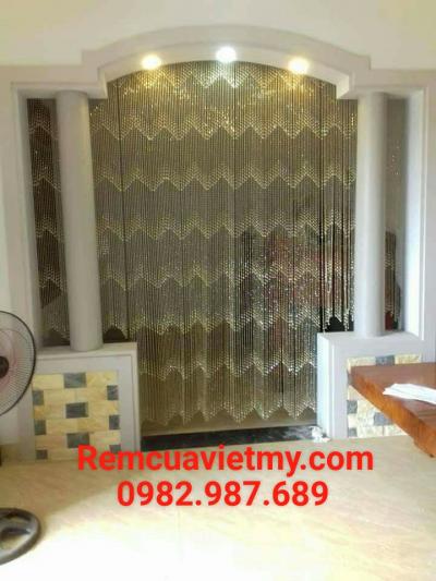 Rèm nhựa pha lê ánh kim