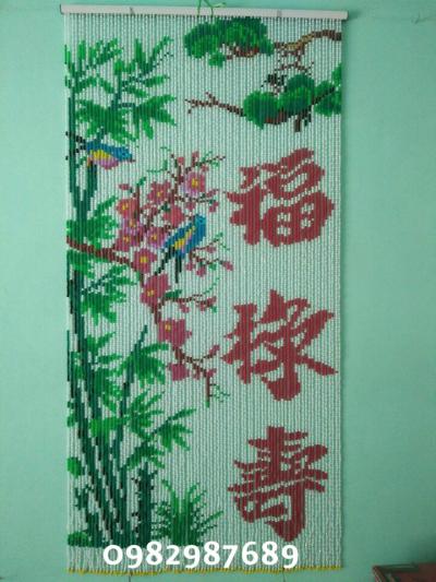 Rèm pha lê kêt tranh Phúc Lộc Thọ
