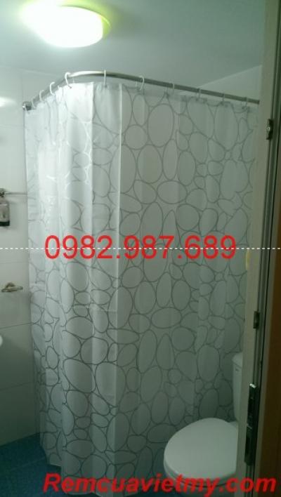 Rèm phòng tắm vân đá