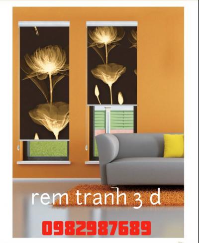 Rèm tranh 3D T8