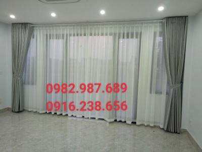 Rèm vải 2 lớp phòng khách