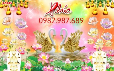 Tranh 3D đôi uyên ương