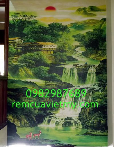 Tranh vải  lụa dán tường  Q1